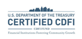 Logo of the Certified U.S. Department of the Treasury (CDFi).