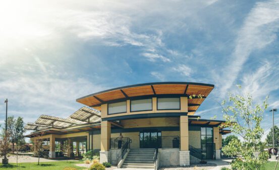 Exterior photo of Main St Clearwater Credit Union Branch in Stevensville, MT.