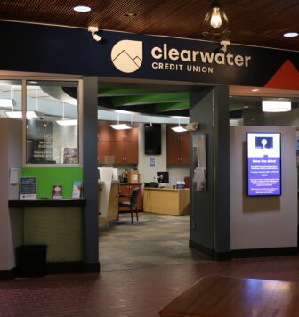 Exterior photo of Main St Clearwater Credit Union Branch in Stevensville, MT.