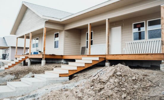 Habitat for Humanity home under construction in Butte, MT.