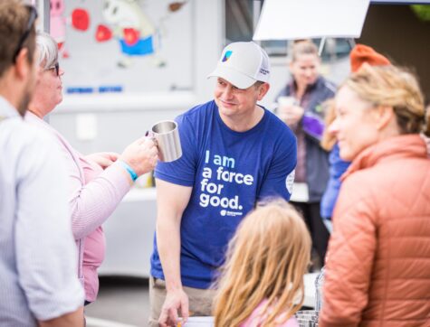 A Volunteer at the Clearwater Member Event in Missoula