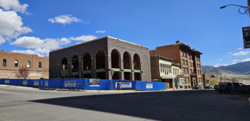 Exterior photo of the new Clearwater Credit Union Branch construction in Butte, Montana.