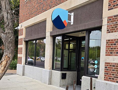 Exterior photo of the Clearwater Credit Union Branch in Great Falls, MT.