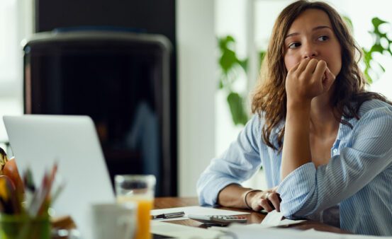 Woman Looking Stressed