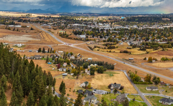 Kalispell valley from air
